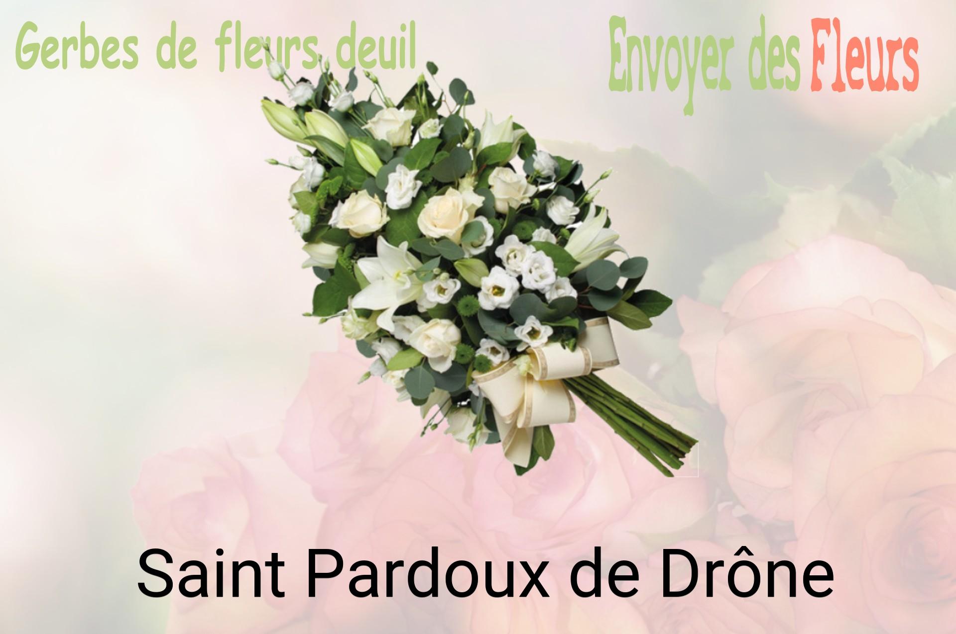 Gerbe de fleurs de deuil livrée à Saint-Pardoux-de-Drône